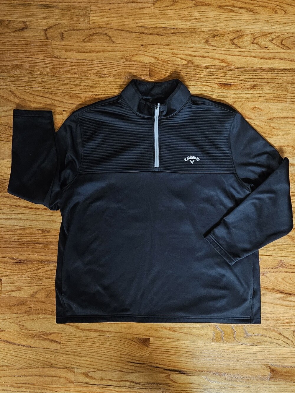 Callaway Men's Quarter-Zip Performance Jackets in Navy, Burgundy, and Black - Picture 3 of 5